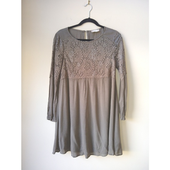 Altar'd State Dresses & Skirts - Altar State Olive Boho Dress